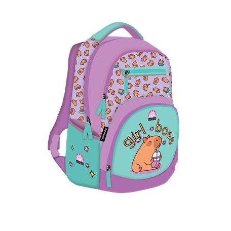 LIZZYSULI Hátizsák, 1-4. osztályos, LIZZYSULI "Active+ Lollipop", Capybara