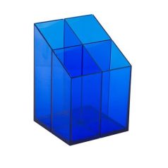 ICO Írószertartó, ICO, áttetsző kék