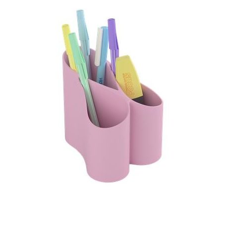 ICO Írószertartó, ICO "Lux", pasztell rózsaszín