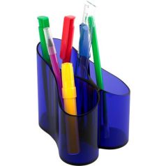 ICO Írószertartó, ICO "Lux", áttetsző kék