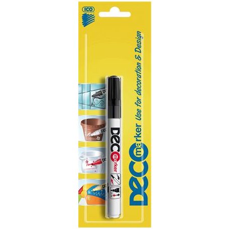 ICO Lakkmarker, 2-4 mm, ICO "Decomarker" fekete