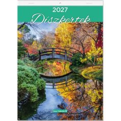   LIZZYCALENDAR Falinaptár, A4, LIZZYCALENDAR "Díszkertek"