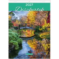   LIZZYCALENDAR Falinaptár, A4, LIZZYCALENDAR "Díszkertek"