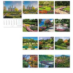  LIZZYCALENDAR Falinaptár, A4, LIZZYCALENDAR "Díszkertek"