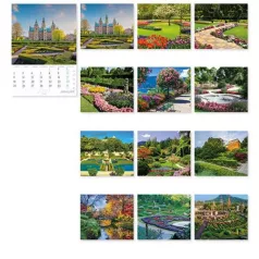   LIZZYCALENDAR Falinaptár, A4, LIZZYCALENDAR "Díszkertek"