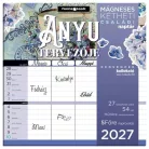 LIZZYCALENDAR Falinaptár, mágneses, kétheti, 22x22 cm, LIZZYCALENDAR "Anyu tervezője Scrapbook Style"