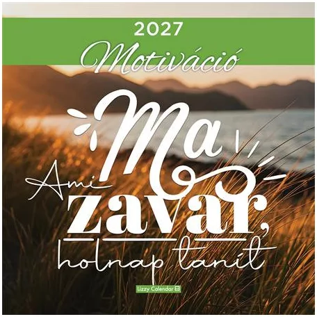 LIZZYCALENDAR Falinaptár, 29x29 cm, LIZZYCALENDAR "Motiváció"