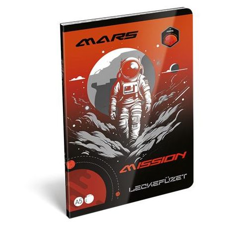 LIZZYSULI Füzet, tűzött, A5, lecke, 40 lap, LIZZYSULI, "Mars Mission"