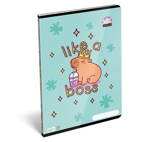 LIZZYSULI Füzet, tűzött, A4, sima, 32 lap LIZZYSULI, "Lollipop Capybara"