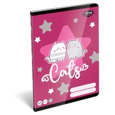  LIZZYSULI Füzet, tűzött, A5, sima, 32 lap, LIZZYSULI, "Kit tok Stars Purrfect", "20-32"