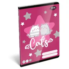   LIZZYSULI Füzet, tűzött, A5, sima, 32 lap, LIZZYSULI, "Kit tok Stars Purrfect", "20-32"