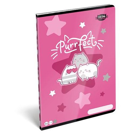 LIZZYSULI Füzet, tűzött, A4, vonalas, 32 lap LIZZYSULI, "Kit tok Stars Purrfect"