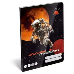   LIZZYSULI Füzet, tűzött, A5, vonalas, 32 lap, 3. osztály, LIZZYSULI, "Mars Mission","12-32"