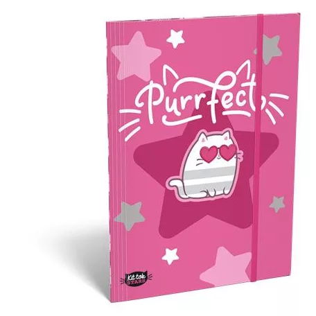 LIZZYSULI Gumis mappa, karton, A5, LIZZYSULI, "Kit tok Stars Purrfect"