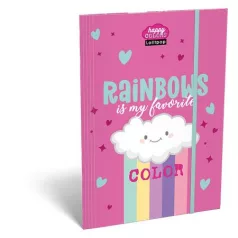   LIZZYSULI Gumis mappa, karton, A4, LIZZYSULI, "Lollipop Rainbow"