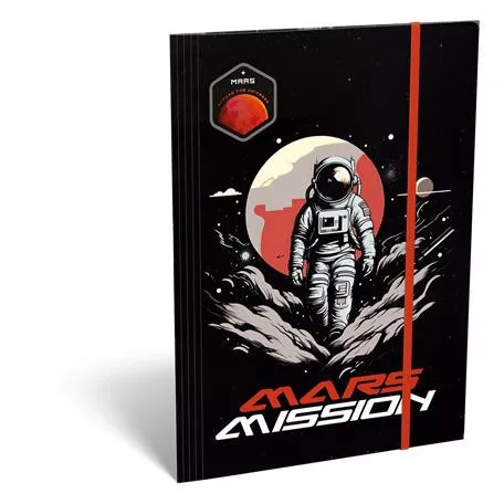 LIZZYSULI Gumis mappa, karton, A4, LIZZYSULI, "Mars Mission"