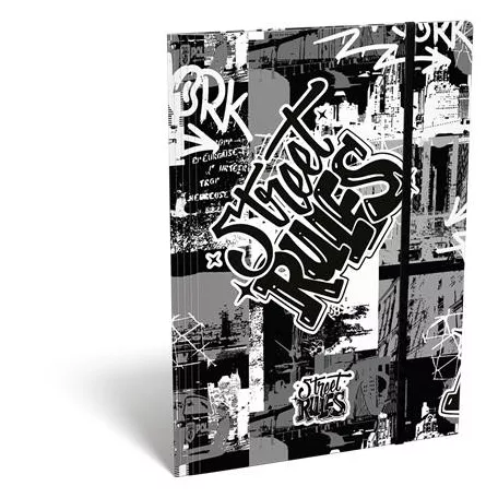 LIZZYSULI Gumis mappa, karton, A4, LIZZYSULI, "Street Rules"