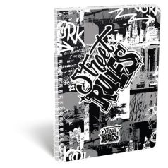   LIZZYSULI Spirálfüzet, A4, kockás, 70 lap, LIZZYSULI, "Street Rules"