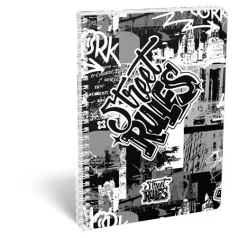   LIZZYSULI Spirálfüzet, A4, vonalas, 70 lap, LIZZYSULI, "Street Rules"
