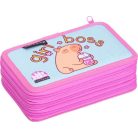 LIZZYSULI Tolltartó, 3 emeletes, cipzáras, LIZZYSULI, "Lollipop Capybara"