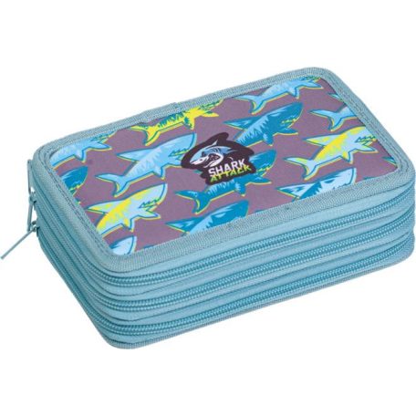 LIZZYSULI Tolltartó, 3 emeletes, cipzáras, LIZZYSULI, "Shark Attack"