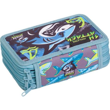 LIZZYSULI Tolltartó, 3 emeletes, cipzáras, LIZZYSULI, "Shark Attack"