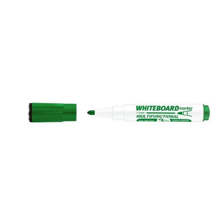ICO Tábla- és flipchart marker, 1-3 mm, multifunkciós, ICO "Markeraser" zöld