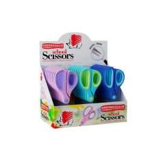   ICO Olló display, iskolai, hegyes, 13 cm, ICO "Süni", vegyes szín
