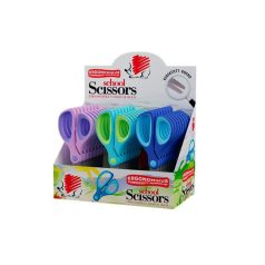   ICO Olló display, iskolai, kerek, 13 cm, ICO "Süni", vegyes szín