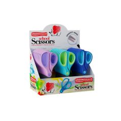   ICO Olló display, iskolai, kerek, 13 cm, ICO "Süni", vegyes szín