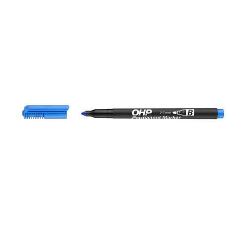 ICO Alkoholos marker, OHP, 2-3 mm, B, ICO, kék