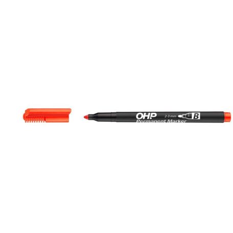 ICO Alkoholos marker, OHP, 2-3 mm, B, ICO, piros