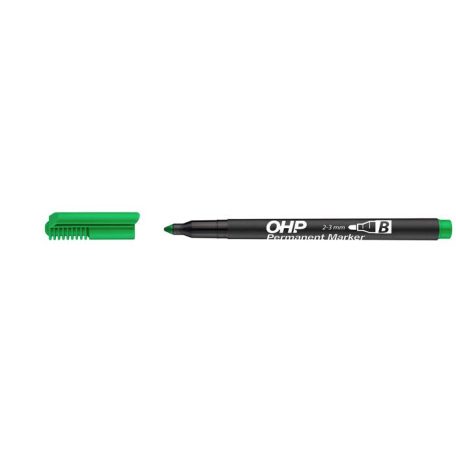 ICO Alkoholos marker, OHP, 2-3 mm, B, ICO, zöld