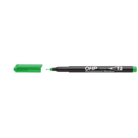 ICO Alkoholos marker, OHP, 0,5 mm, F, ICO, zöld