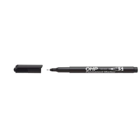 ICO Alkoholos marker, OHP, 0,3 mm, S, ICO, fekete
