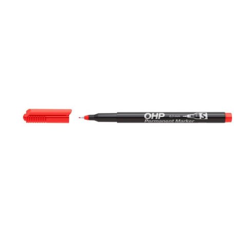 ICO Alkoholos marker, OHP, 0,3 mm, S, ICO, piros