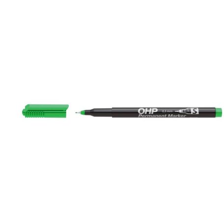 ICO Alkoholos marker, OHP, 0,3 mm, S, ICO, zöld