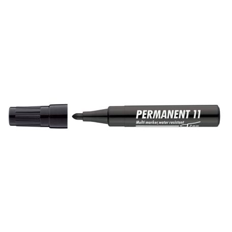 ICO Alkoholos marker, 1-3 mm, kúpos, ICO "Permanent 11", fekete