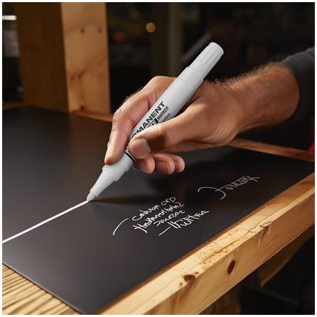 ICO Alkoholos marker, 1-3 mm, kúpos, ICO "Permanent 11 XXL", fehér