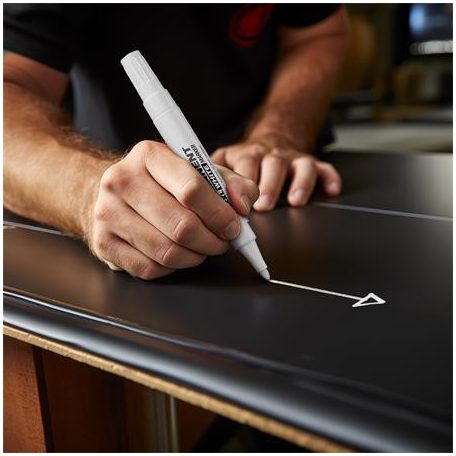 ICO Alkoholos marker, 1-3 mm, kúpos, ICO "Permanent 11 XXL", fehér