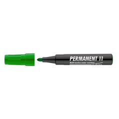   ICO Alkoholos marker, 1-3 mm, kúpos, ICO "Permanent 11", zöld