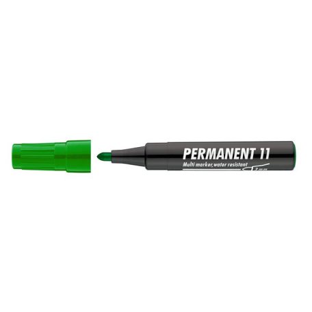 ICO Alkoholos marker, 1-3 mm, kúpos, ICO "Permanent 11", zöld