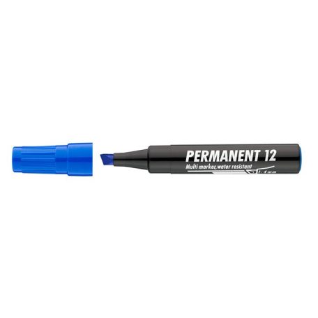 ICO Alkoholos marker, 1-4 mm, vágott, ICO "Permanent 12", kék