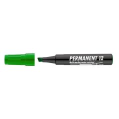   ICO Alkoholos marker, 1-4 mm, vágott, ICO "Permanent 12", zöld