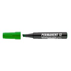   ICO Alkoholos marker, 1-4 mm, vágott, ICO "Permanent 12", zöld