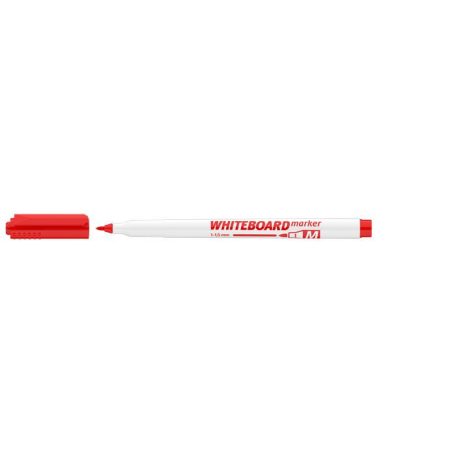ICO Tábla- és flipchart marker, 1-1,5 mm, kúpos, ICO "Slim M", piros