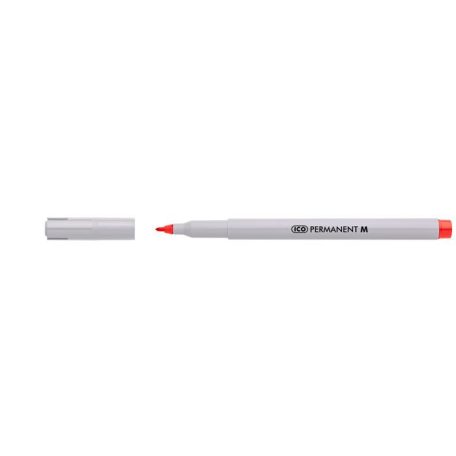 ICO Alkoholos marker, 1-1,5 mm,  ICO "Permanent M", piros