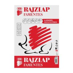 ICO Rajzlap, famentes, A4, 120 g/m2, ICO "Süni"