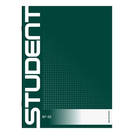 ICO Füzet, tűzött, A4, kockás, 32 lap, ICO "Student", "87-32"