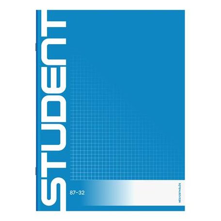 ICO Füzet, tűzött, A4, kockás, 32 lap, ICO "Student", "87-32"